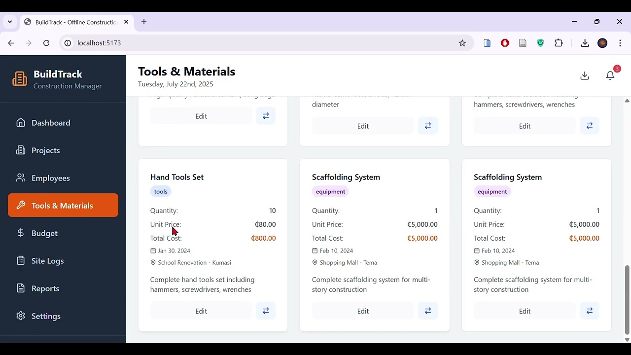Construction Site Management Software
