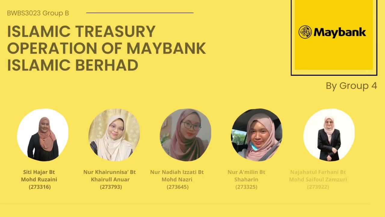 Islamic Treasury Operation of Maybank Islamic Berhad - Group 4