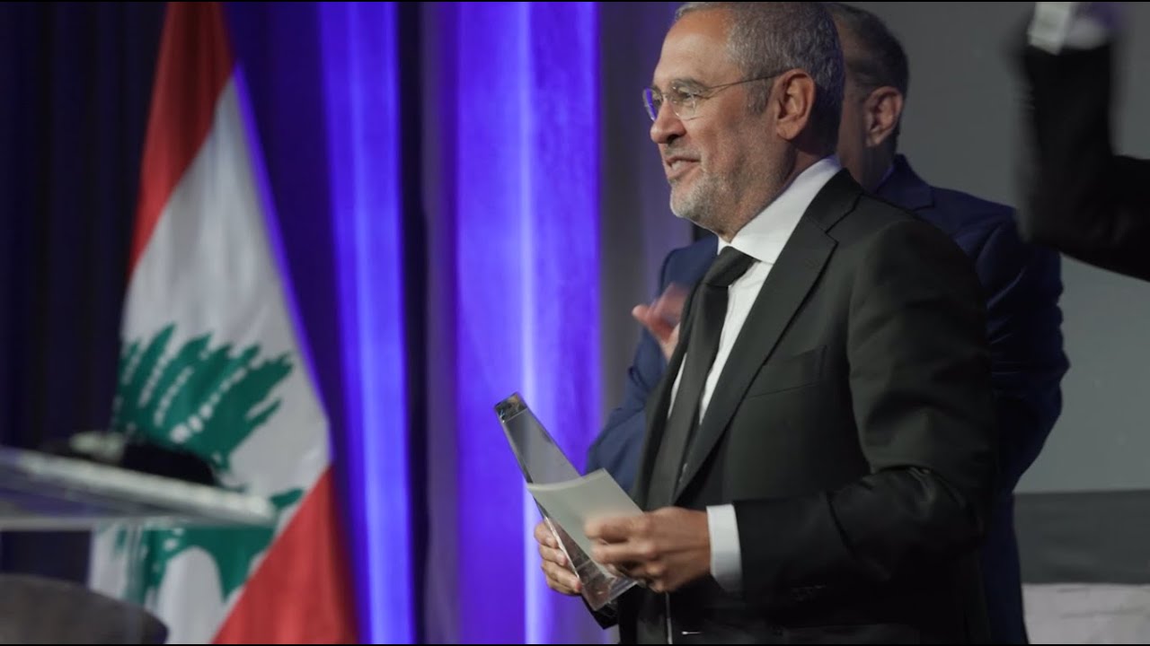 Elie Saab Receives the Issam M. Fares Award at the ATFL 2024 Annual Awards Gala Dinner