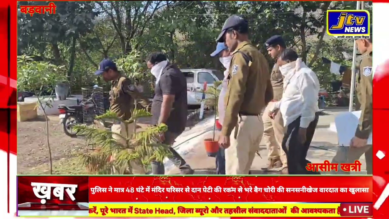 पुलिस ने मात्र 48घंटे मे मंदिर परिसर से दान पेटी की रकम से भरे बैग चोरी की सनसनीखेज वारदात का खुलासा