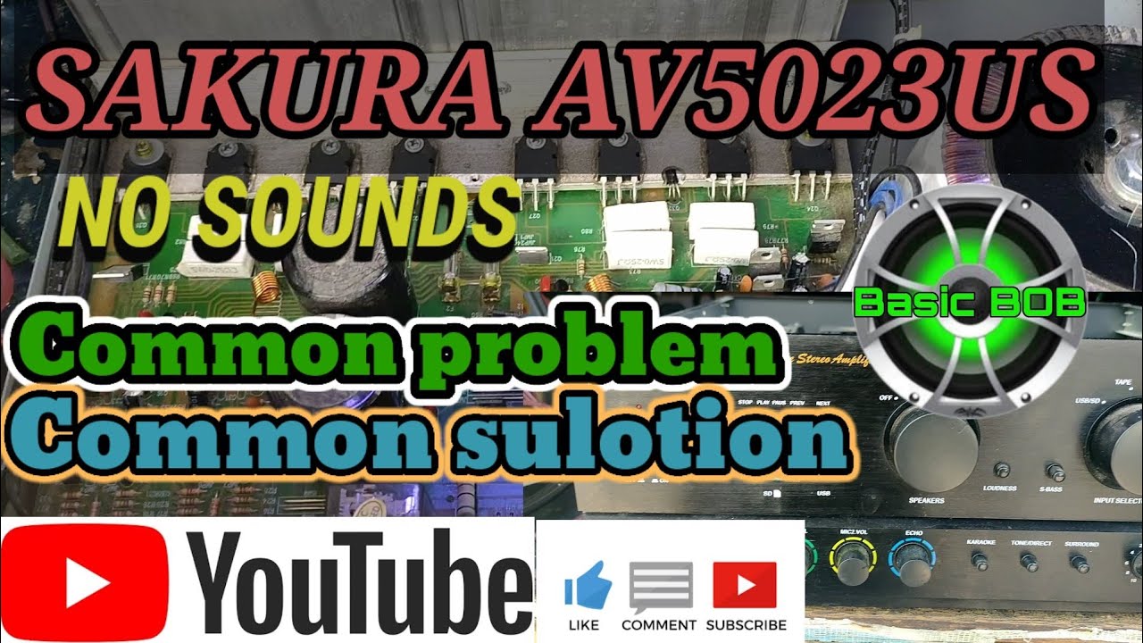 SAKURA AV5023us ,no sound