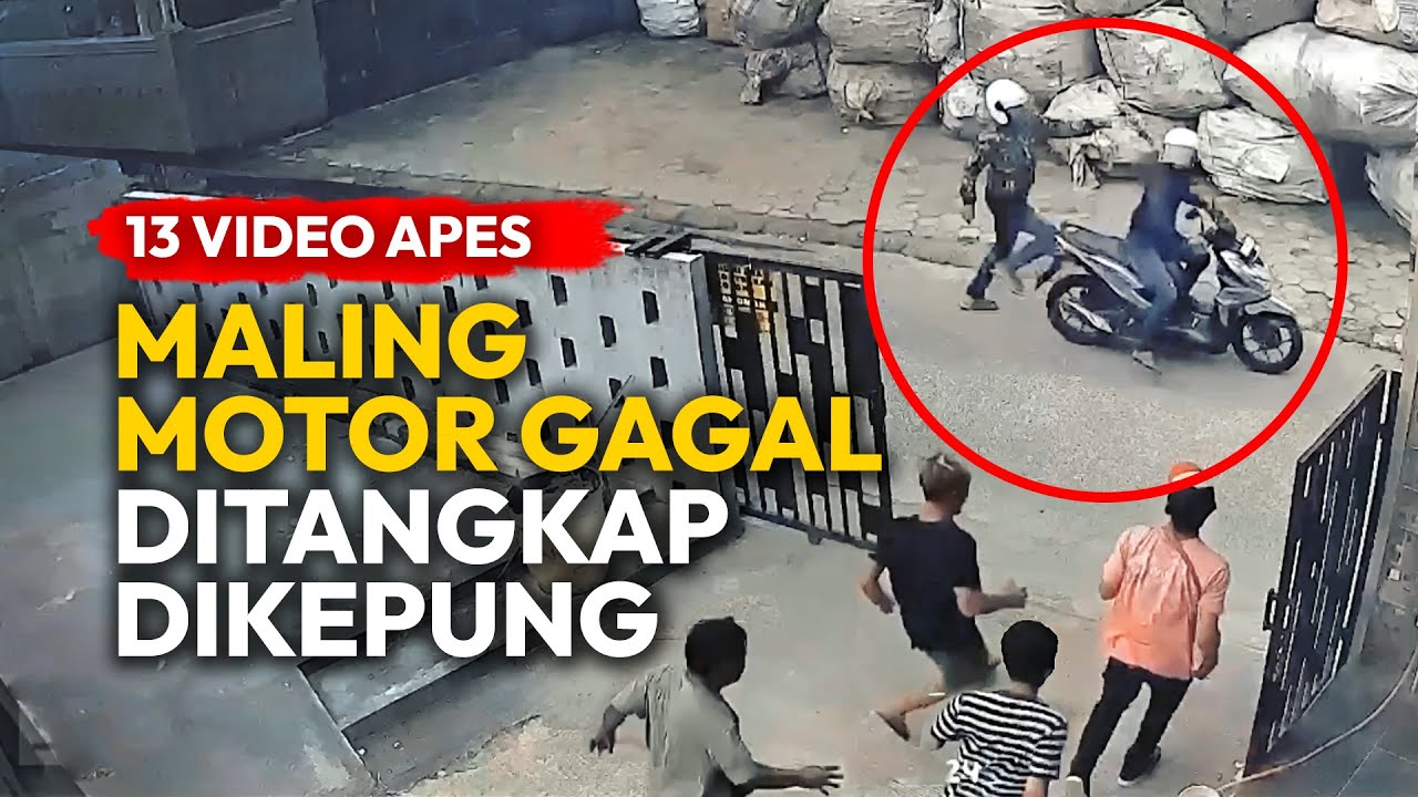 PALING SERU & MENGHIBUR 🤣 APES !!! Maling Motor Gagal Total | Rekaman CCTV
