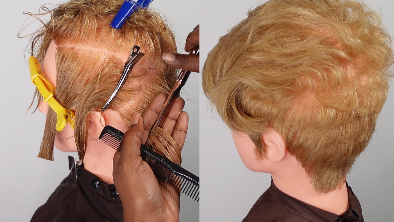 EASY SHORT HAIRCUT| MANNEQUIN EDITION