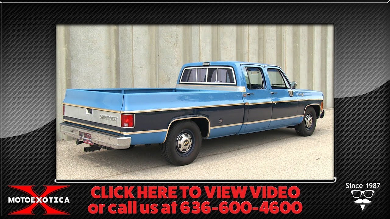 1977 Chevrolet C20 Silverado ¾-Ton Crew Cab Fleetside Pickup Truck || SOLD