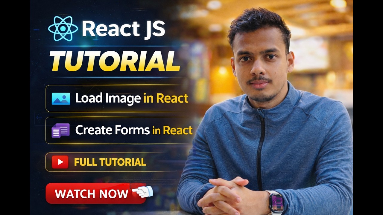 How to Load Images in React & Create Forms in React | Beginner Friendly Tutorial 🚀