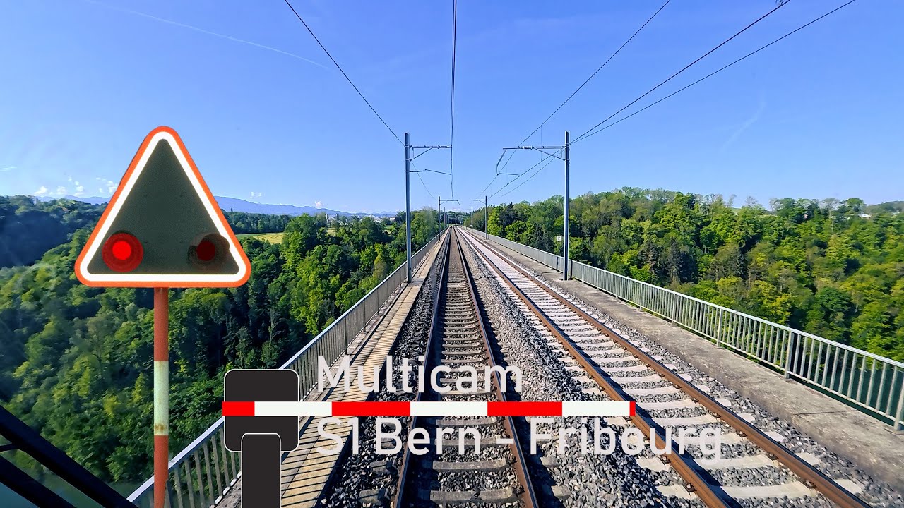 Multicam Führerstandsmitfahrt / cabride - S1 Bern - Fribourg