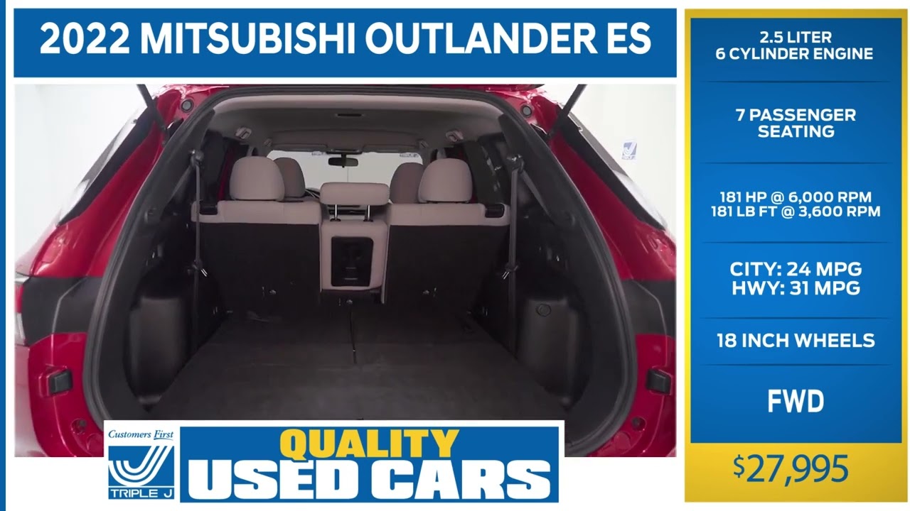 TOP PICK OF THE WEEK: 2022 MITSUBISHI OUTLANDER ES