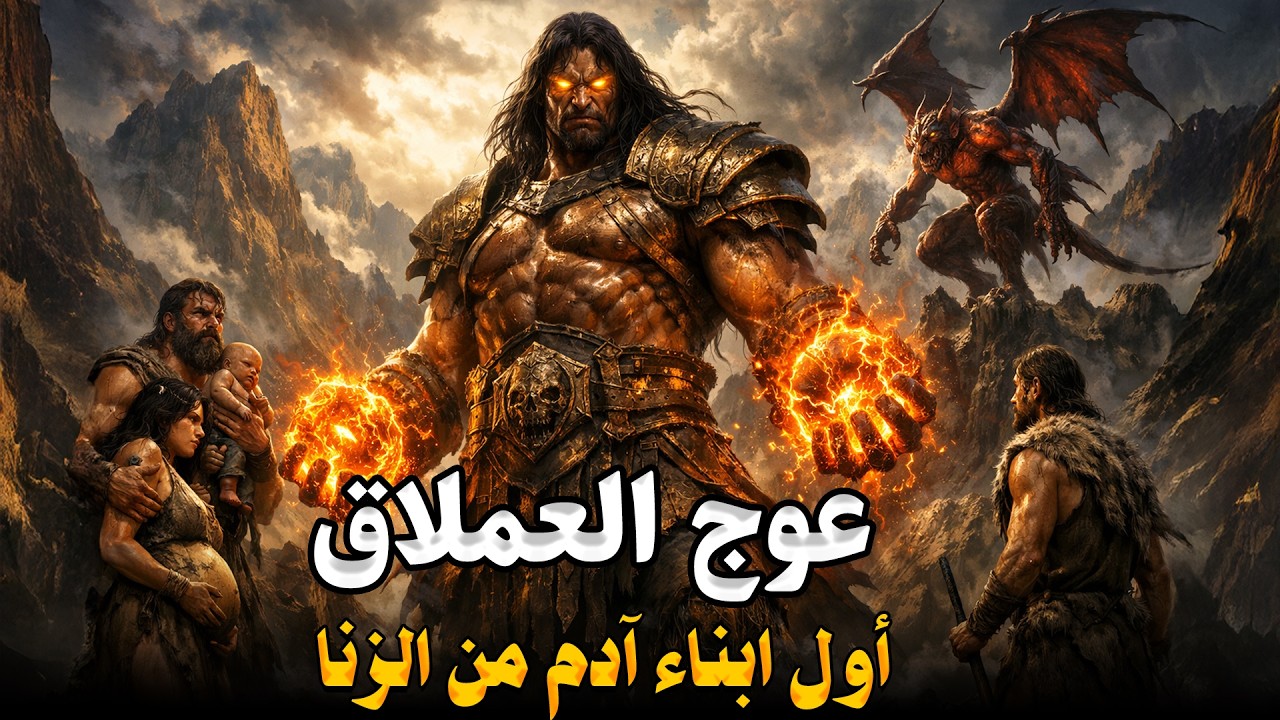 من هو عُوج العملاق أمة أول زانية في التاريخ وماذا فعل مع سيدنا نوح وموسى وكيف نجا من الطوفان العظيم