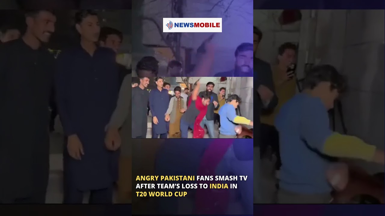 Angry Pakistani fans smash TV after team&rsquo;s loss to India in T20 World Cup