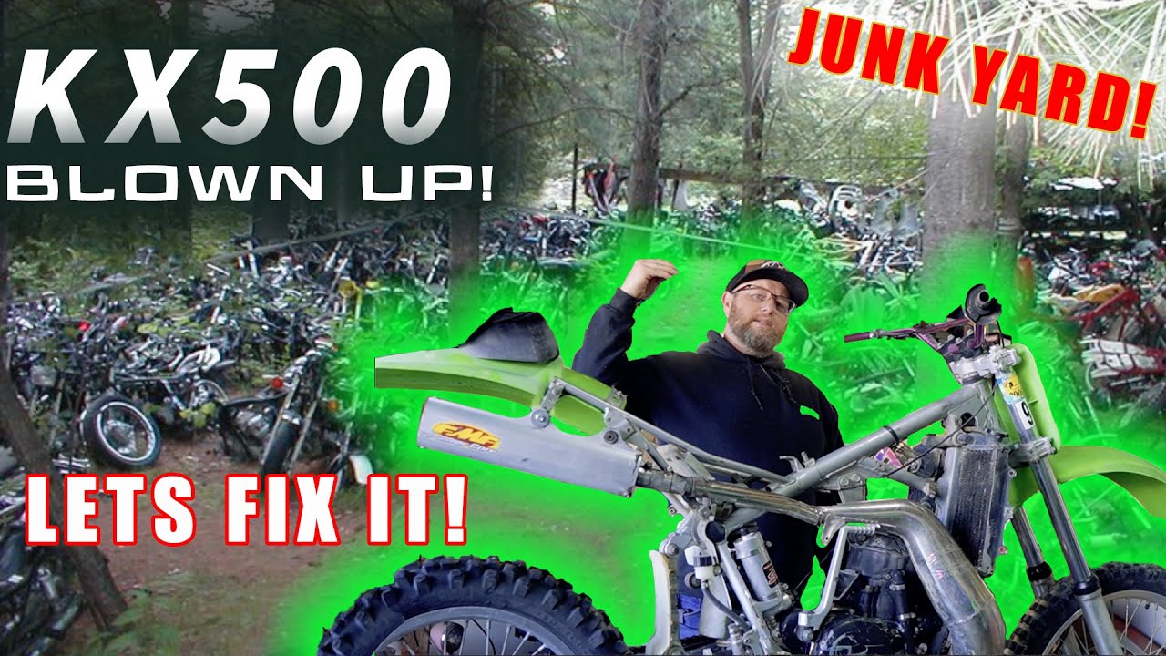 1986 kx500 engine blown, lets fix it in one day! but will it run?