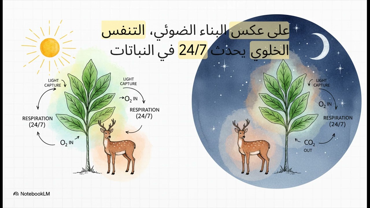الوحدة الثالثة الدرس الثاني: 🔥 اكتشف سر  التنفس الخلوي  | علوم تانية إعدادي ترم اول