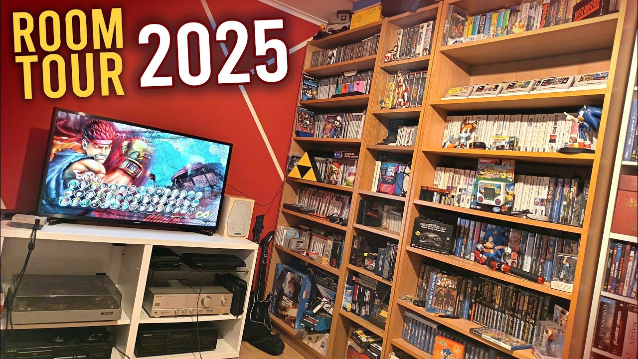Room tour 2025 🎮 jeux vidéos 📚 Mangas 💿 musique ! Toutes mes collections !