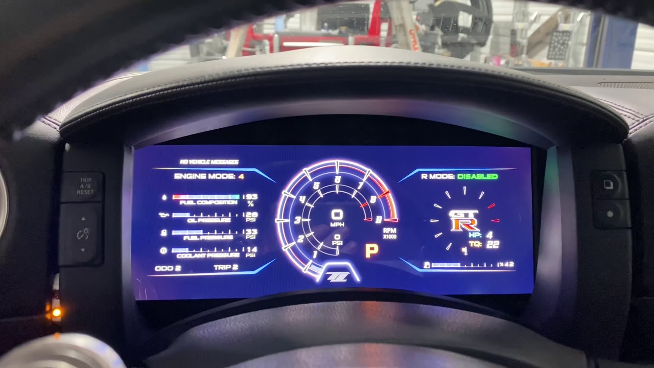 Mickey’s GTR Motec T1 dash all OEM data plus Motec Amazing integration