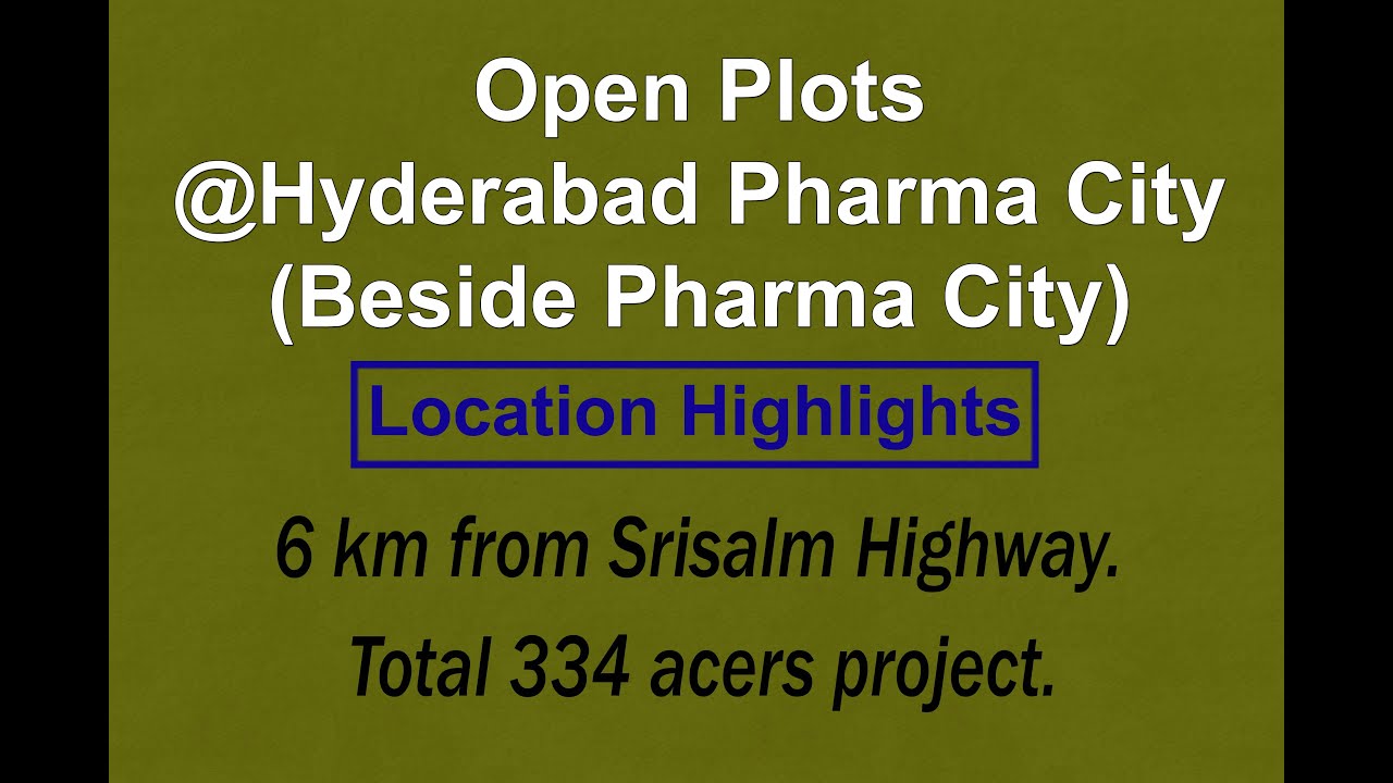 Open Plots at Hyderabad Pharma city | srisailam highway | mucherla pharama | plots near pharma city|
