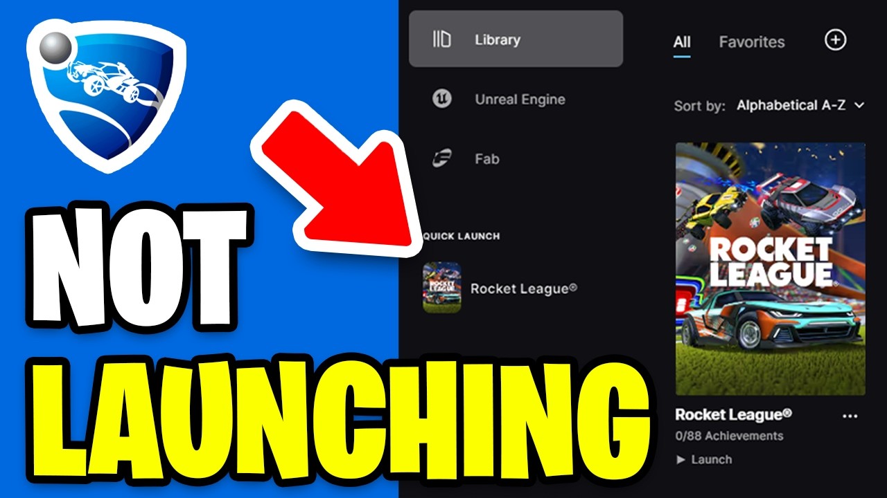 How to Fix Rocket League Not Launching (Epic Games)