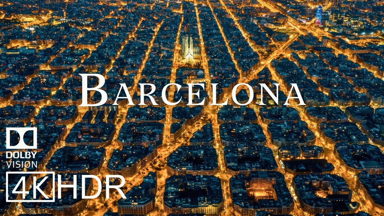 Barcelona, Spain in 4K ULTRA HD HDR 60 FPS Dolby Vision&trade; Drone Video