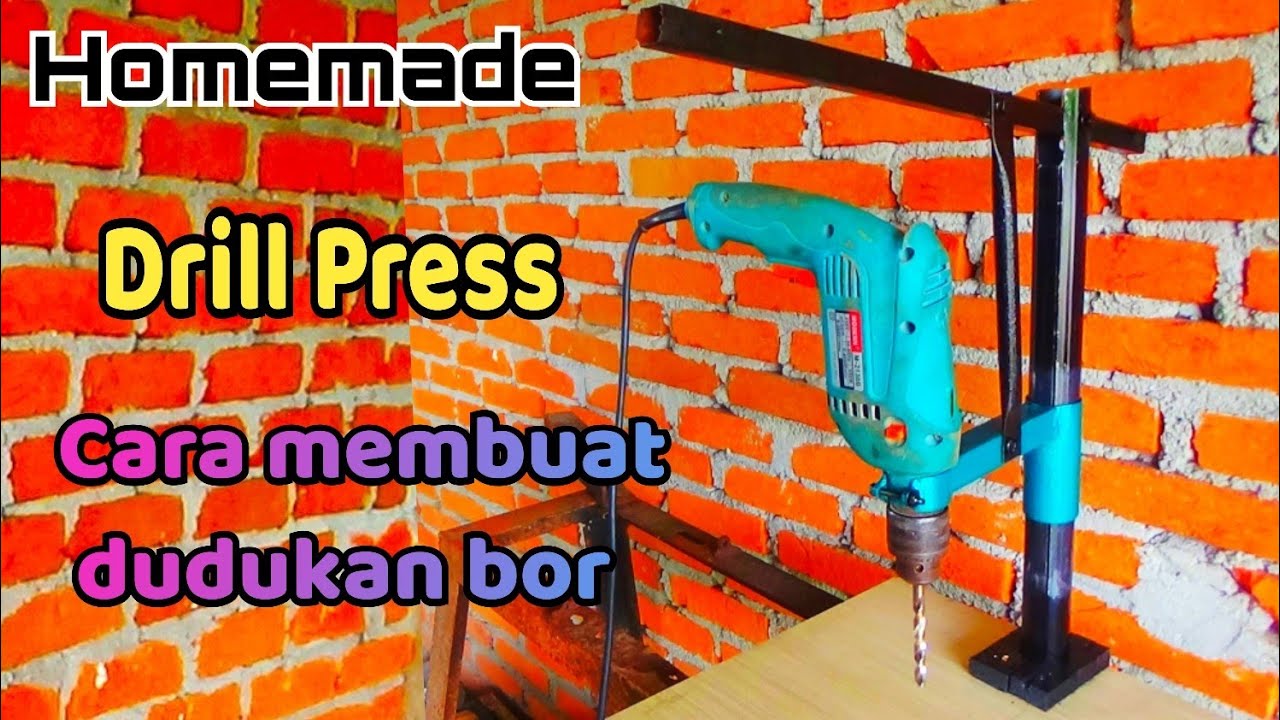 Make a Drill Press || membuat dudukan bor
