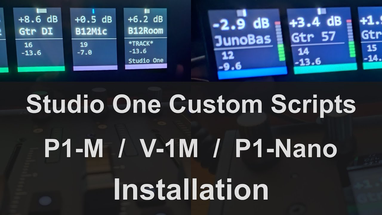 Installation - iCON P1-Nano, P1-M & V1-M Custom Scripts for Studio One