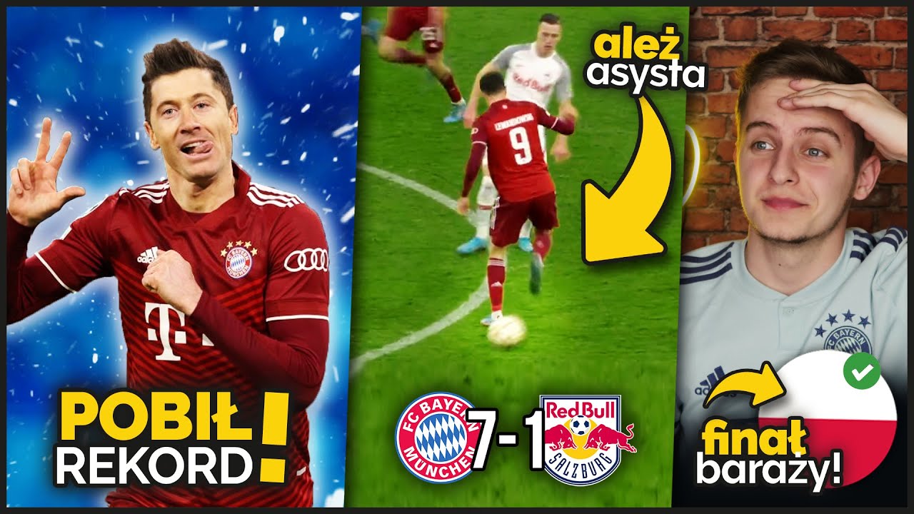 Robert Lewandowski z NAJSZYBSZYM HAT-TRICKIEM w HISTORII Champions League! Polska w FINALE BARAŻY!