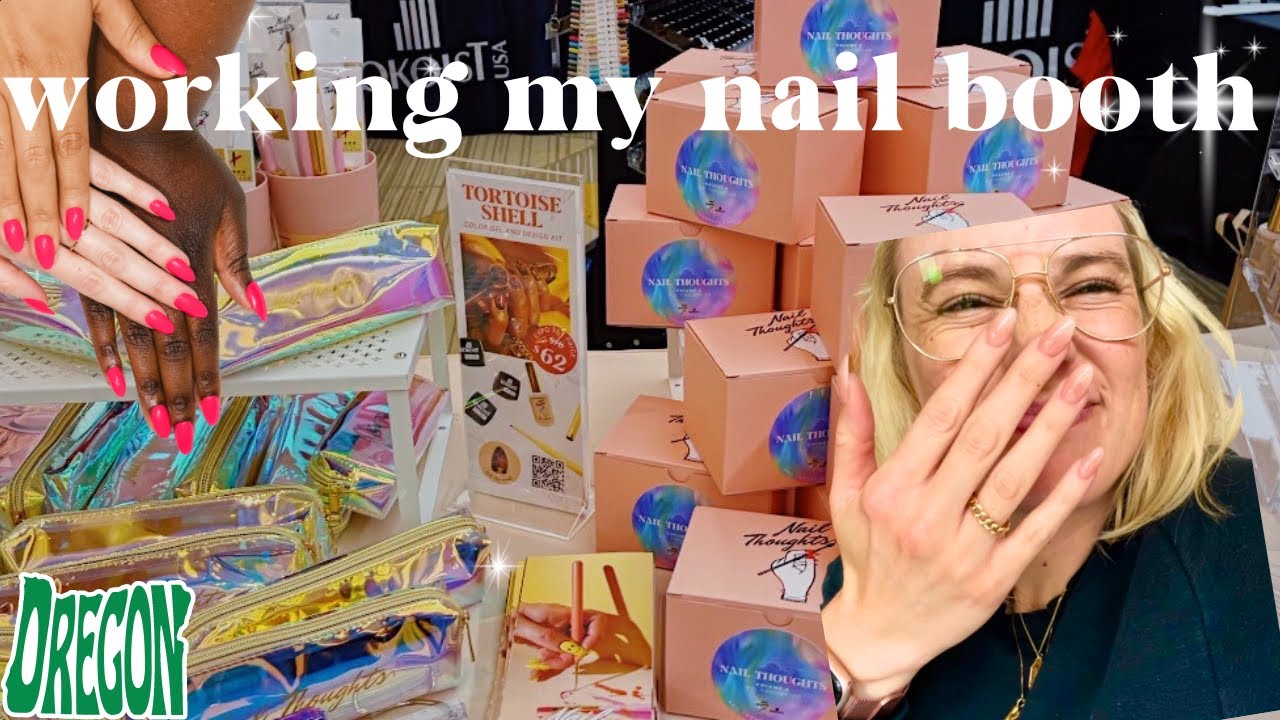 working a NAIL EXPO! (my own line of gel! nail thoughts x kokoist !) Oregon nail expo 2023