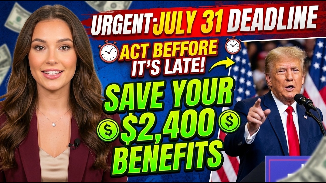 URGENT! Do This Before JULY 31 or Lose Your $2,400 Social Security Benefits!