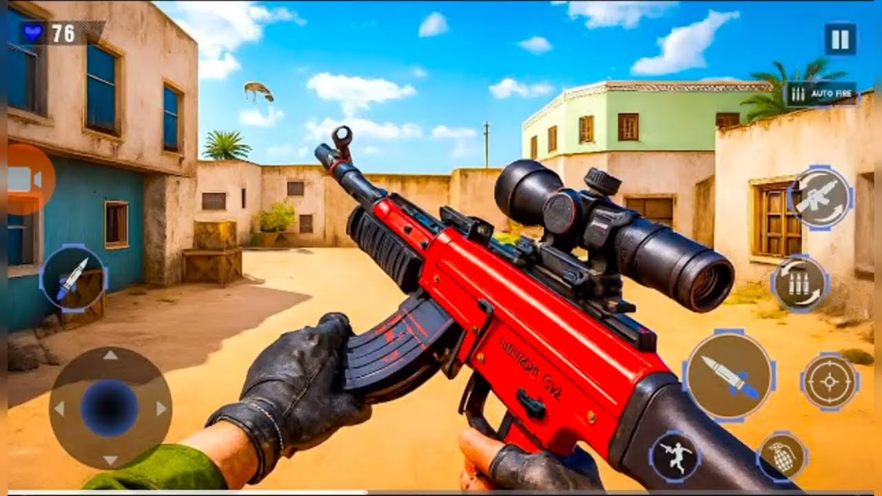 Gune shooting game 🎯 android game 🎮 fps commando gune shooting game android player #games 