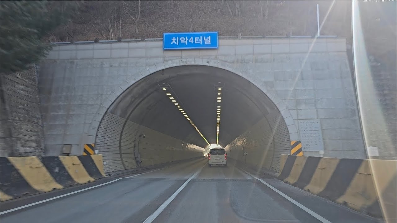 [QT] 운전멍 - 치악 터널 지나가기 #드라이브 #고속도로 #expressway #highway #tunnel #sunset #drivekorea 