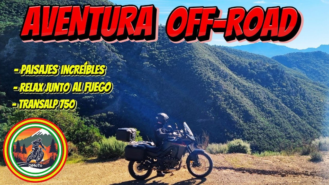 Aventura Off-Road, Relax junto al Fuego🔥y Paisajes Increíbles🌄con la Transalp 750 🏍️