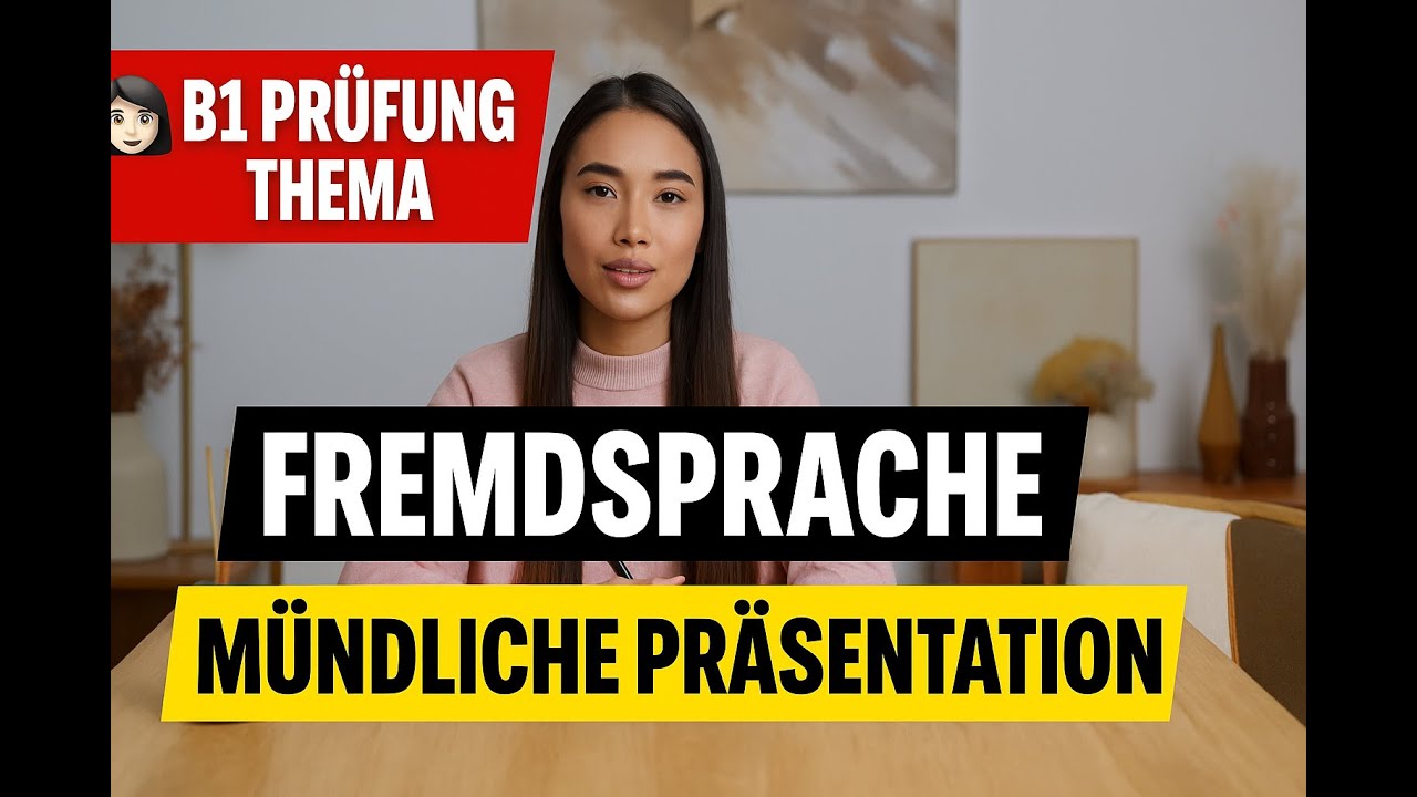 🗣️ B1 Pr&uuml;fung Thema: Fremdsprache | M&uuml;ndliche Pr&auml;sentation | Deutsch lernen