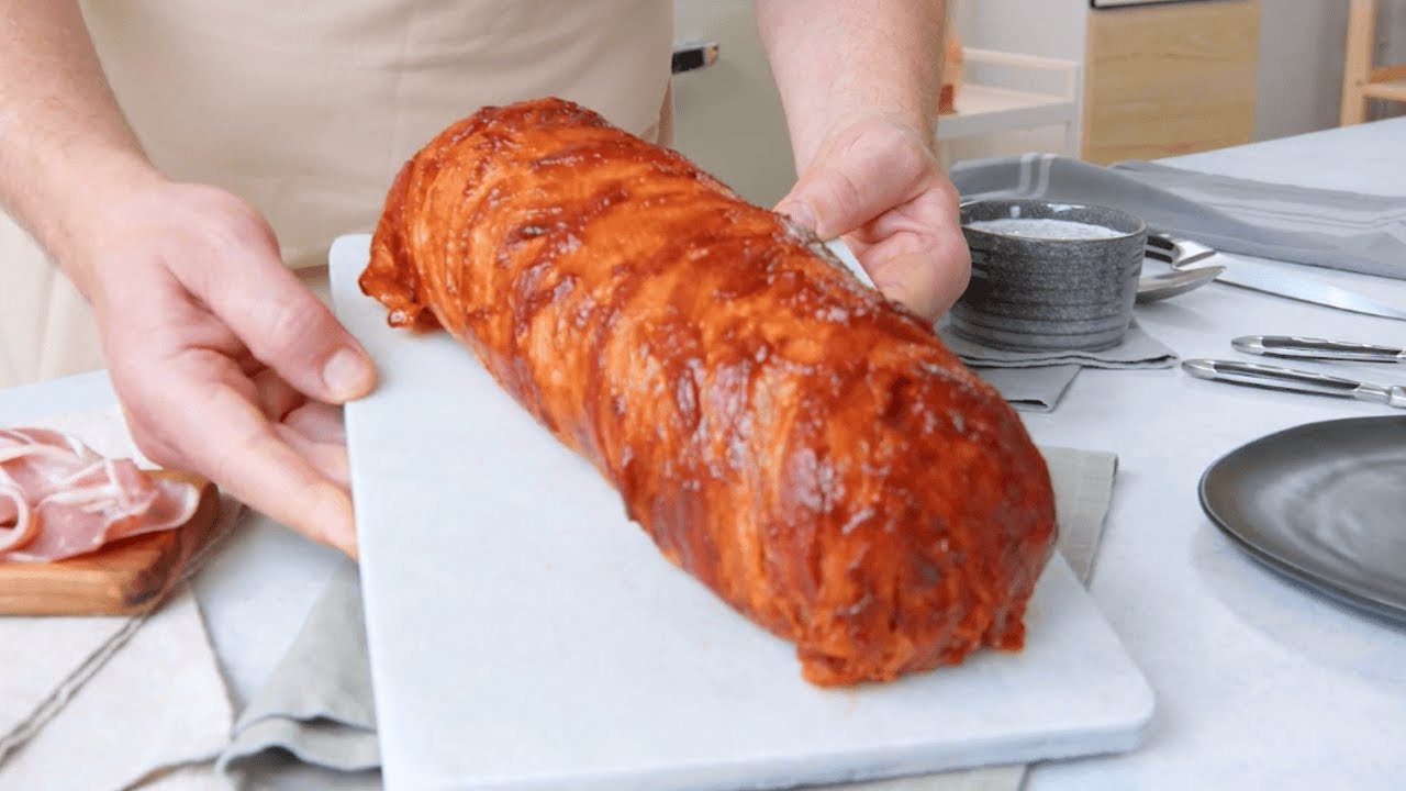 Knusprige Bacon-Rolle überzeugt mit Füllung! Dein Mittagessen für morgen?