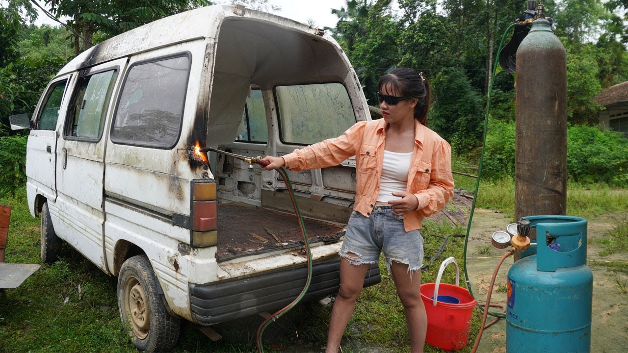 Fully Restoration CAR, Rescue Abandoned 25 Years Old | Genius Girl Restores Engine 1990 Suzuki Ep2