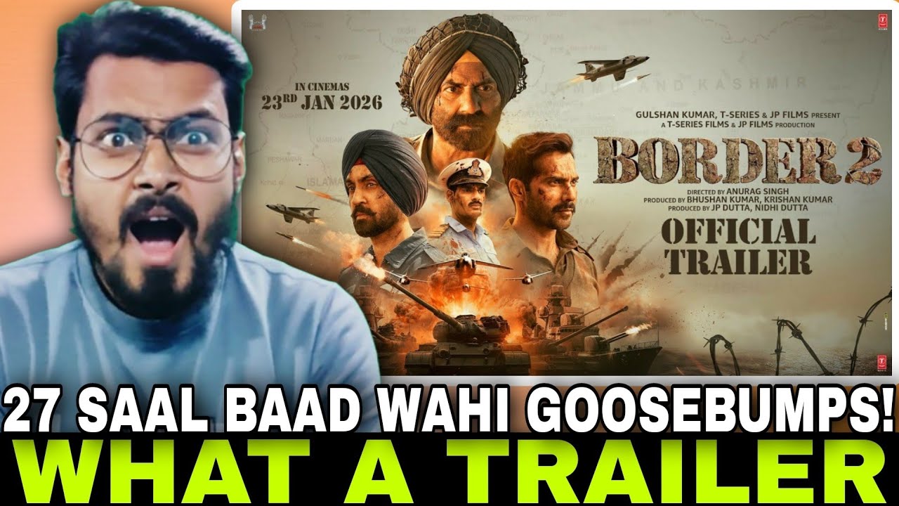 BORDER 2 Trailer Reaction | Sunny Deol | Varun D | Diljit D | Anurag S | JP Dutt | T-Series 