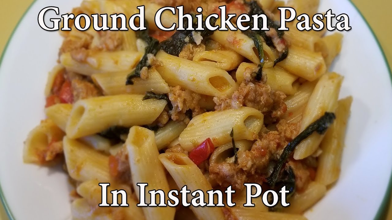Ground Chicken Pasta Recipe | instant pot one pot pasta | Pressure Luck 101