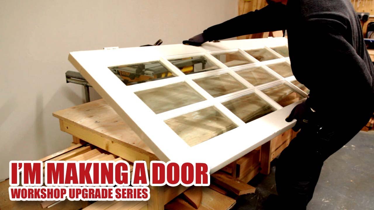 Making a MDF Door and Door Frame (from a reclaimed door) - Workshop Upgrade Part 7