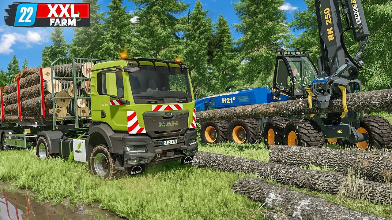 LS22: Start der XXL-Rodung im Wald: 100 Bäume weichen! | XXL Farm 2 #15 | FARMING SIMULATOR 22