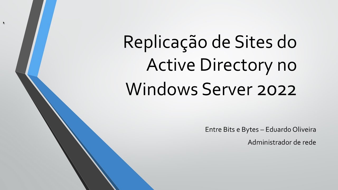 Replicação de Sites do Active Directory no WIndows Server 2022