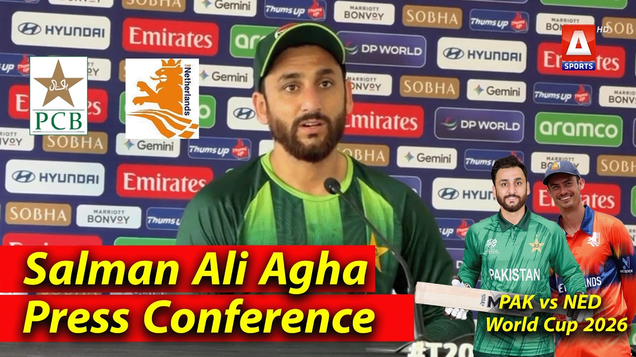 Salman Ali Agha | Exclusive Press Conference Before Pak vs NED | World Cup 2026 | A Sports