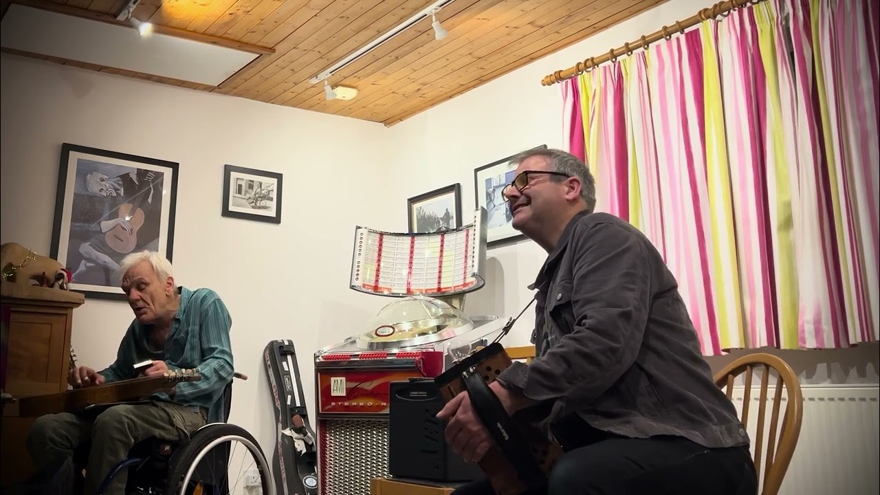 Tom and Tim Edey, impromptu song at our house concert December 2023.