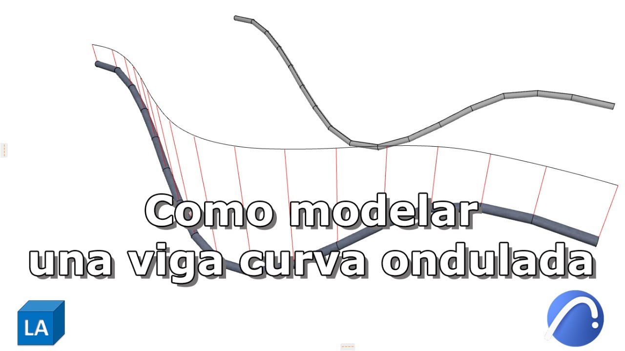 #archicad Como modelar una viga curva ondulada