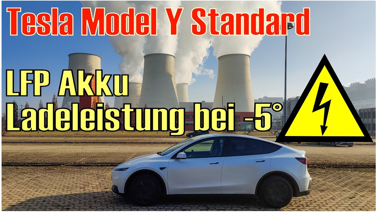 Meine Meinung - LFP Akku im Tesla Model Y Standard lädt auch bei Kälte noch ziemlich gut