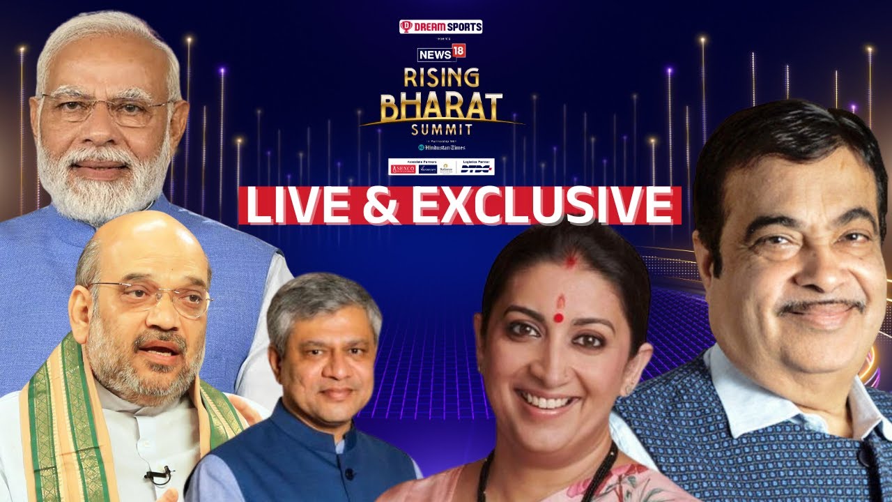 PM Modi, Amit Shah And Nitin Gadkari LIVE At News18 Rising Bharat Summit 2024 | PM Modi LIVE | N18L