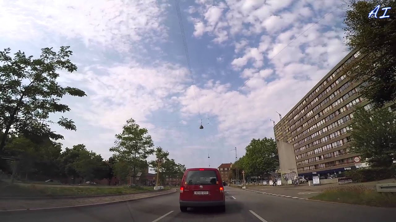 Denmark. Driving from Copenhagen City Center to 2900 Hellerup (EXTENDED VERSION) HD