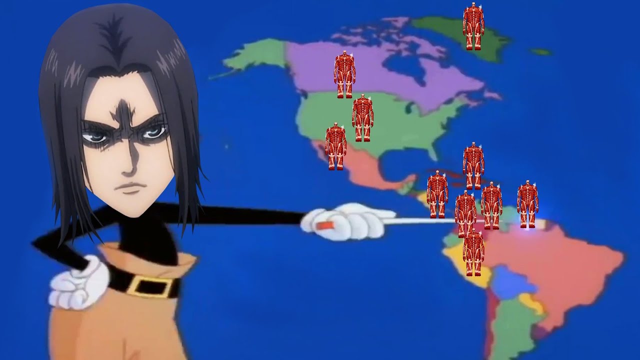 إرين ييغر يقدم لكم أغنية دول العالم 🤣🤣  (حرق الحلقة 21 من هجوم العمالقة)