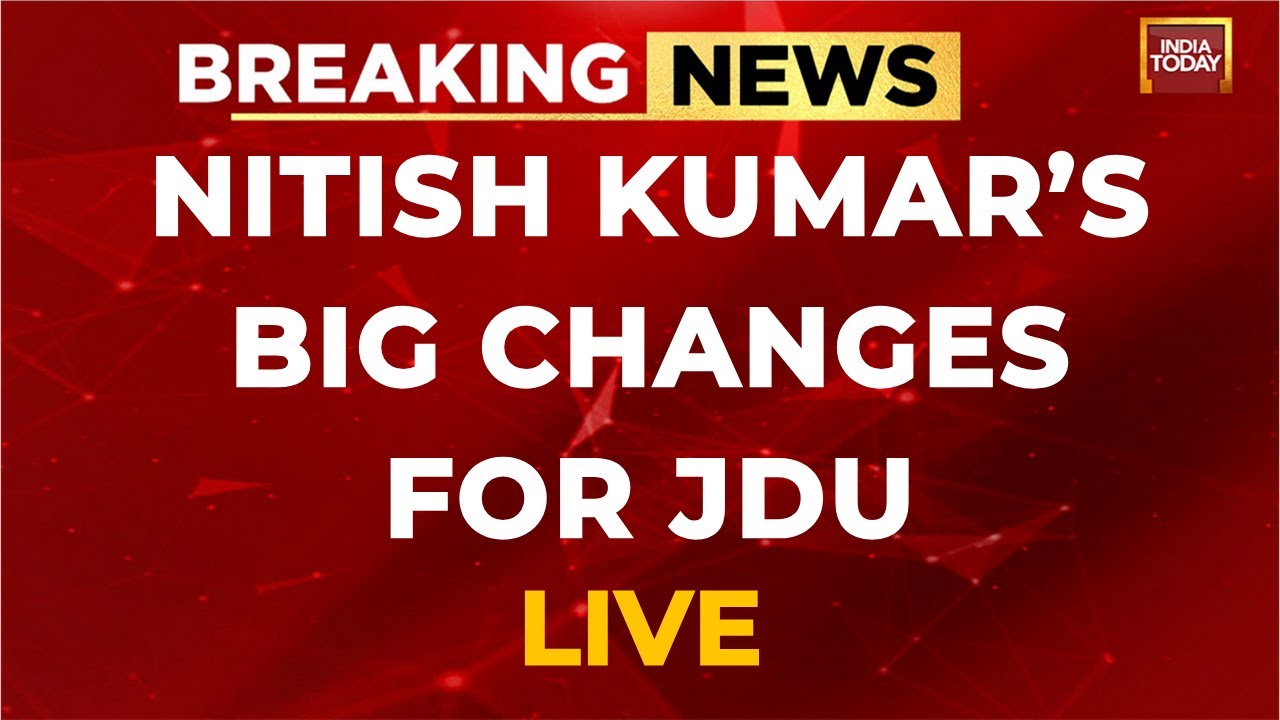 BREAKING NEWS LIVE: Lalan Singh Resigns As JDU Chief | India Today Live | Nitish Kumar News Today
