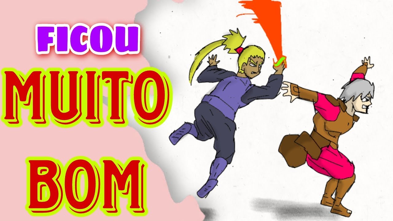 (LUTA ANIME) Como fazer animação de luta? como fazer animação de luta no celular - flipaclip - pt 2