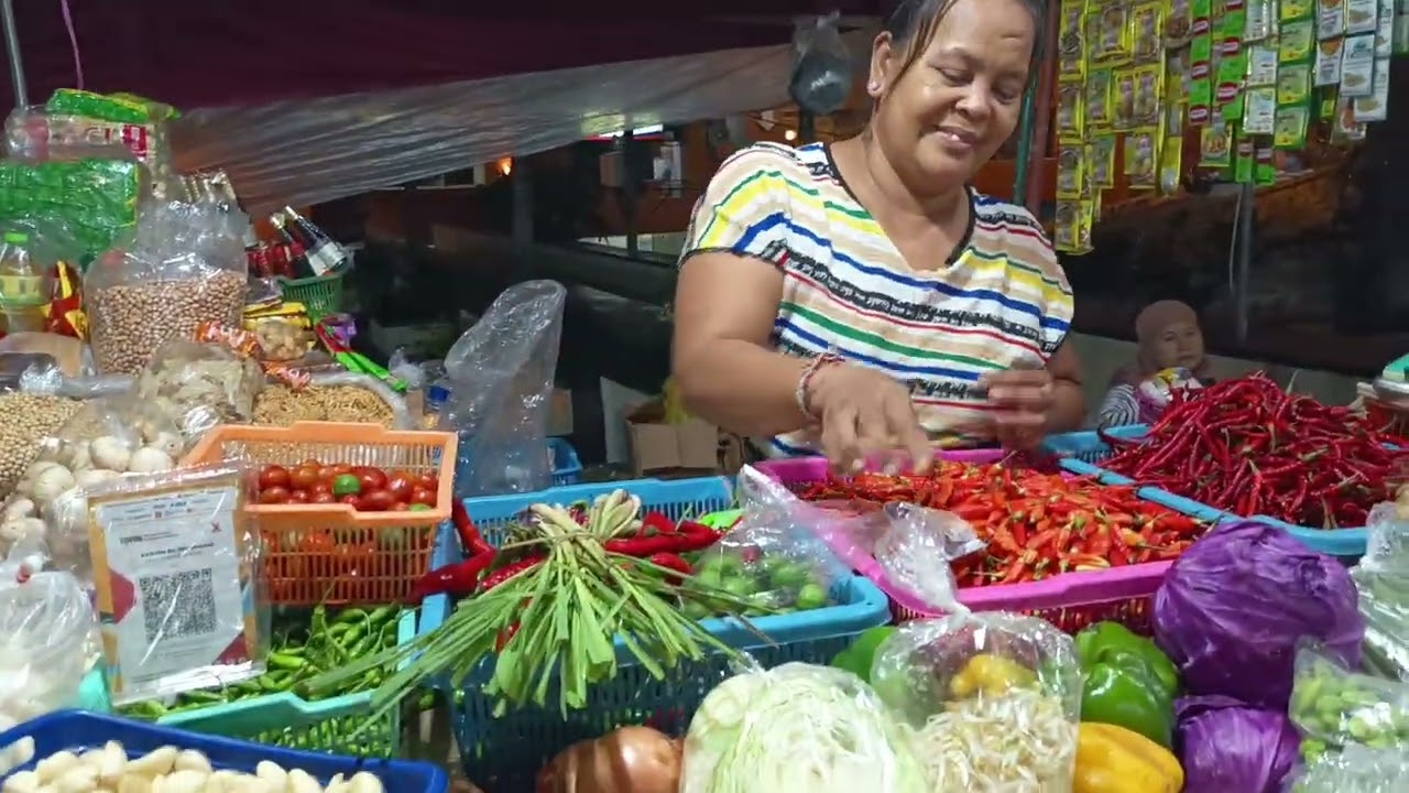 Kehujanan Pasar Malam Kumbasari Badung