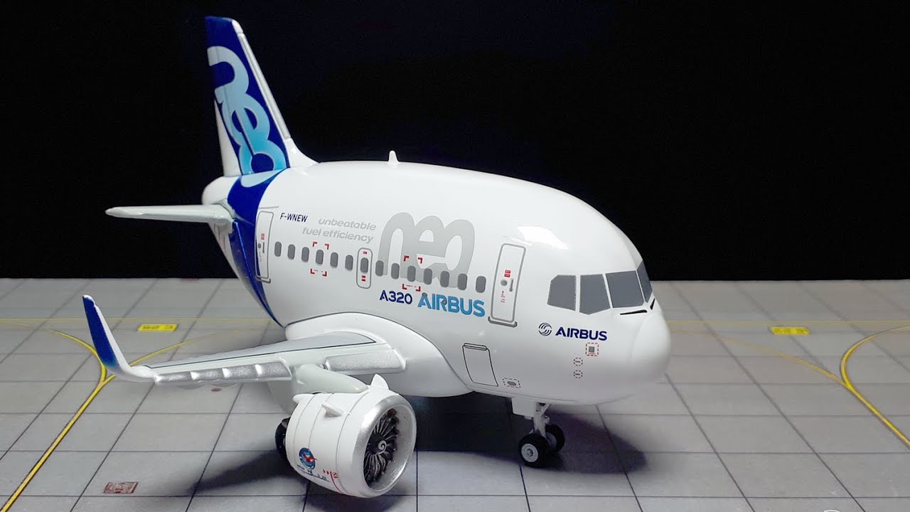 Tooned Airbus A320 Neo by Panzerkampf Q version cute airplane diecast Topgun Chen