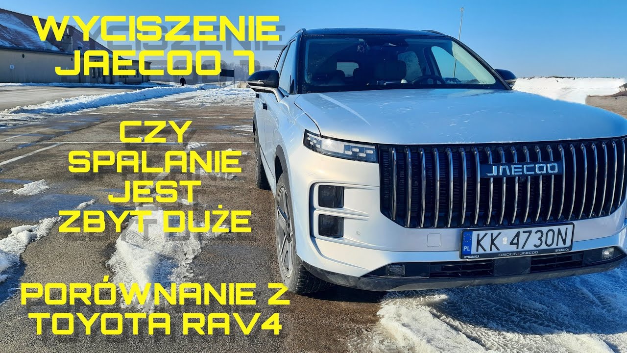 JAECOO 7, SPALANIE SILNIKA 1.5, WYCISZENIE, ERGONOMIA