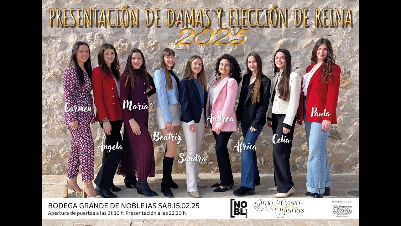 Presentación de Damas y elección de Reina 2025