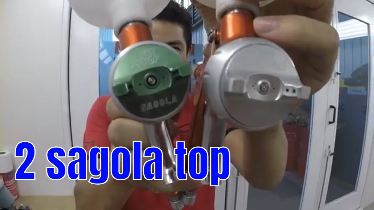 QUAL a MELHOR Pistola pra Pintar Carro e fazer Aplicação de verniz espelhado liso #sagola #Gun